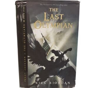 Percy Jackson The Last Olympian Rick Riordan 1st Edition Hardcover Book Used